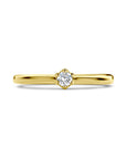 14K Geelgoud Aanzoeksring Diamant 0.10Ct H Si 4029151 - PansiteNederland.nl