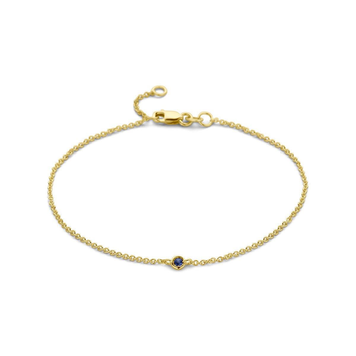 14K Geelgoud Armband Saffier 16 - 18 Cm 4029155 - PansiteNederland.nl