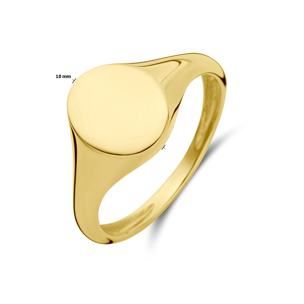 14K Geelgoud Graveerring Ovaal 4029250 - PansiteNederland.nl