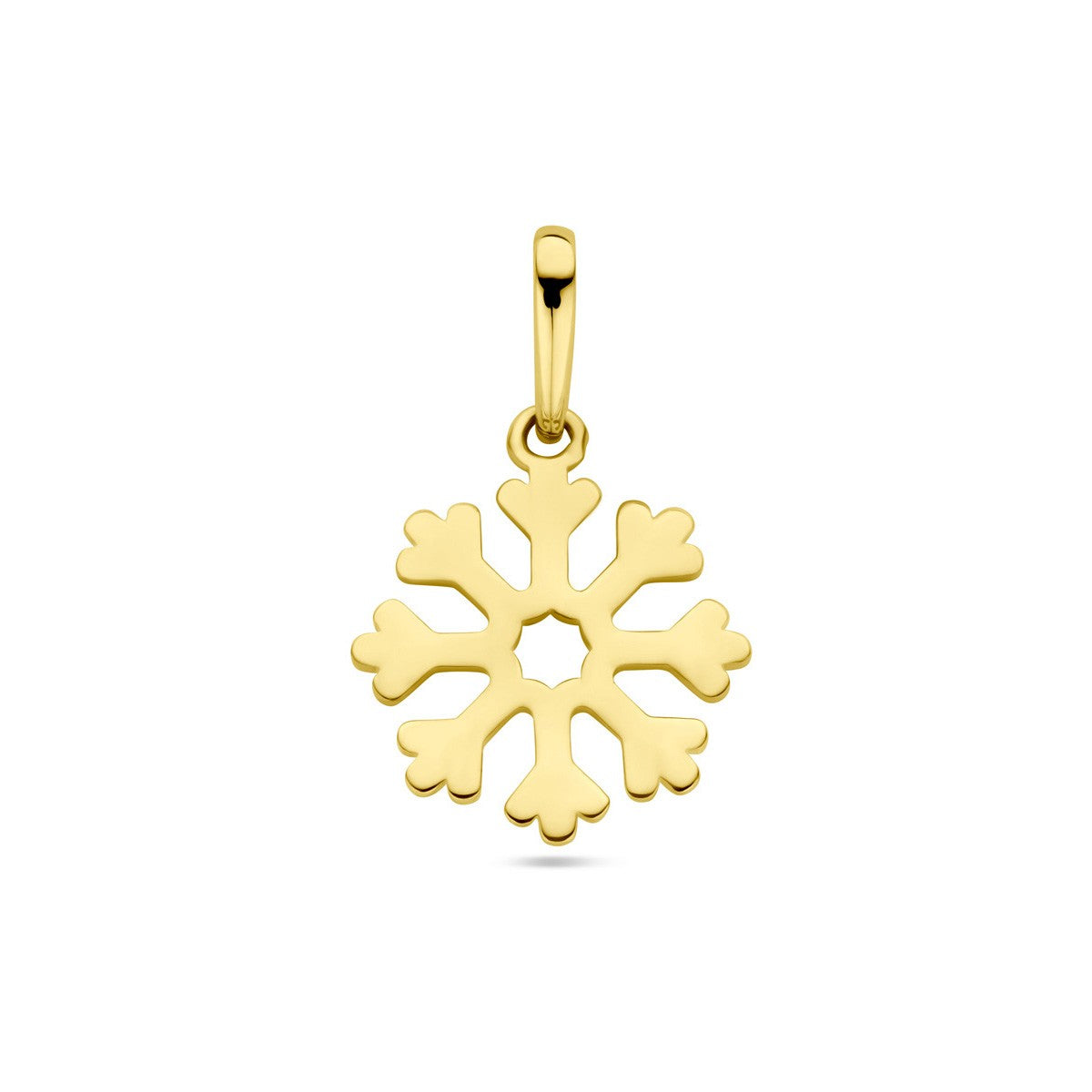 14K geelgoud hanger sneeuwvlok 4029315 - PansiteNederland.nl