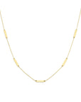 14K geelgoud graveercollier plaatjes 16 mm 41 + 4 cm 4029351