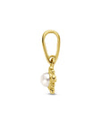 14K geelgoud hanger bloem parel 4029418