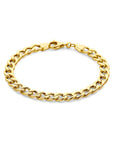 14K geelgoud Armband Gourmette 7,0 Mm 19 cm 4029484