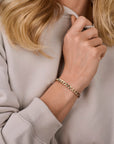 14K geelgoud Armband Gourmette 7,0 Mm 19 cm 4029484