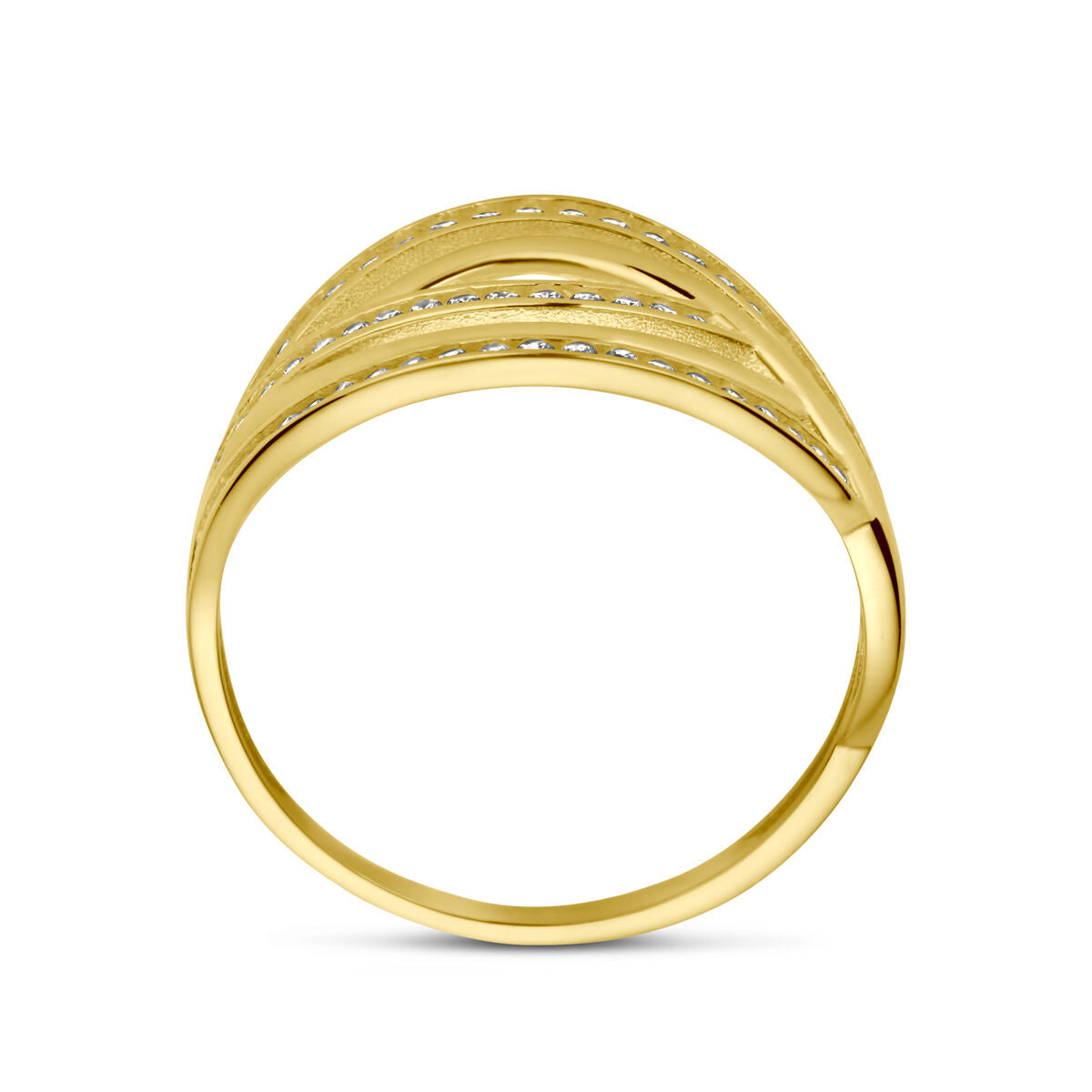 Geelgouden ring zirkonia 14K - 4029670, exclusief en kwalitatief hoogwaardig. Ontdek nu!