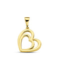 14K geelgoud hanger hart 4029760 - PansiteNederland.nl