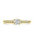 14K geelgouden ring zirkonia 4029767 - PansiteNederland.nl