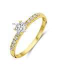 14K geelgouden ring zirkonia 4029767 - PansiteNederland.nl