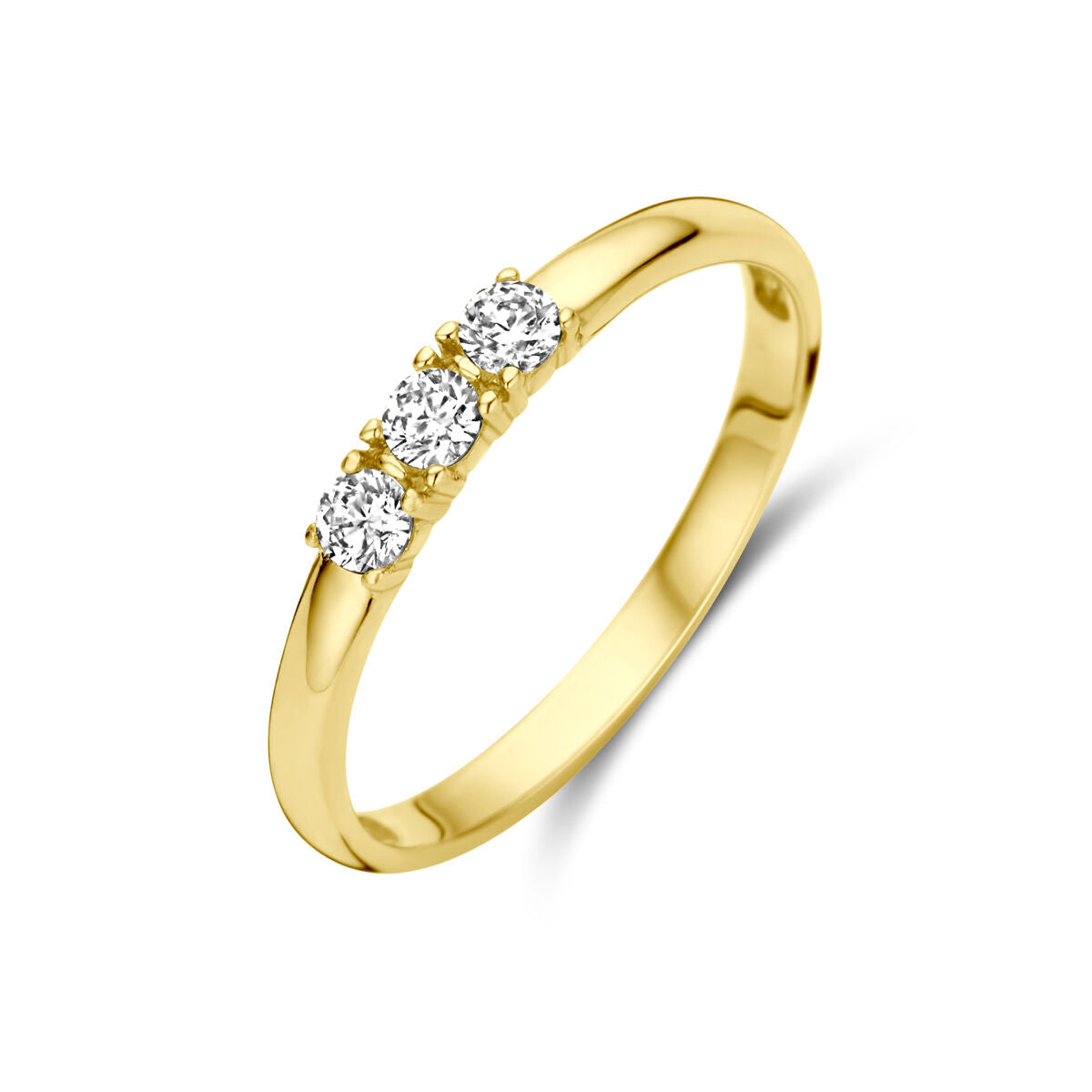14K Geelgoud Ring Met Zirkonia 4029772 - PansiteNederland.nl