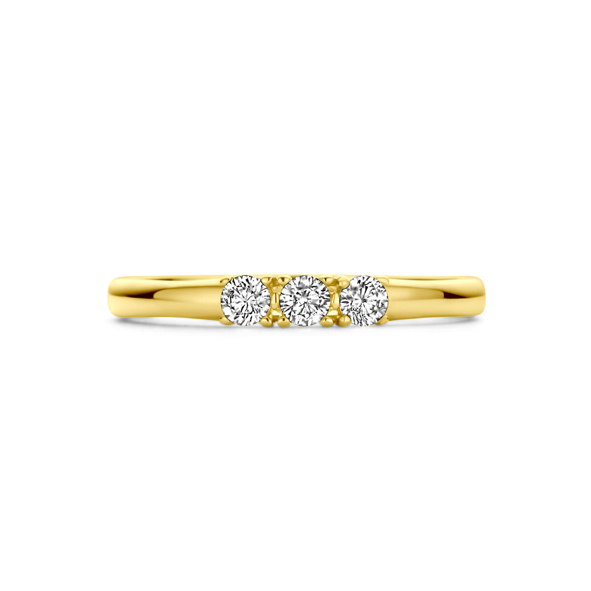 14K Geelgoud Ring Met Zirkonia 4029772 - PansiteNederland.nl