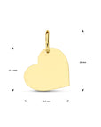 14K geelgoud graveerhanger hart 4029838 - PansiteNederland.nl