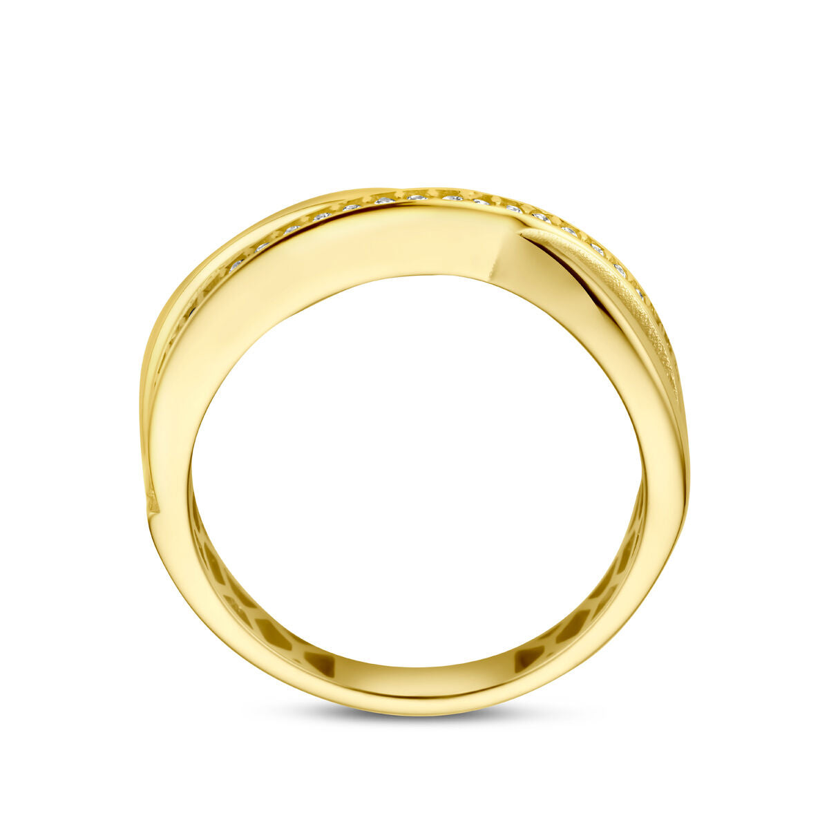 Geelgouden ring zirkonia 14K geelgoud - 4030012, exclusief en kwalitatief hoogwaardig. Ontdek nu!