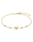 14K Geelgoud Armband Hart En Bolletjes 11 - 13 Cm 4030217 - PansiteNederland.nl
