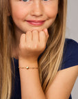 14K Geelgoud Armband Hart En Bolletjes 11 - 13 Cm 4030217 - PansiteNederland.nl