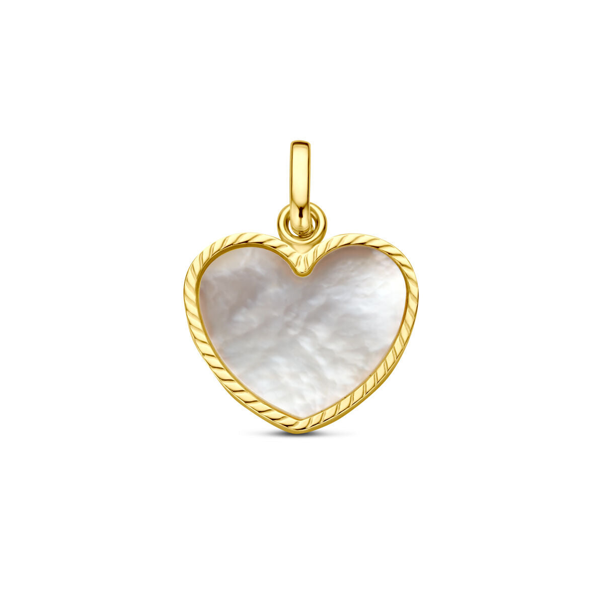 14K geelgoud hanger hartje parelmoer 4030221 - PansiteNederland.nl