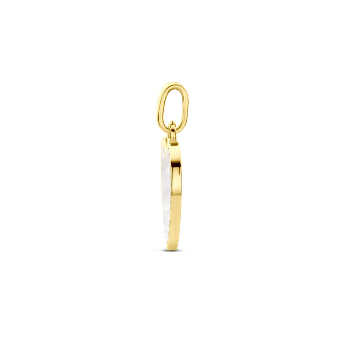 14K geelgoud hanger hartje parelmoer 4030221 - PansiteNederland.nl