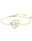 14K Geelgoud Armband Hartjes 16 - 17,5 - 19 Cm 4030418 - PansiteNederland.nl