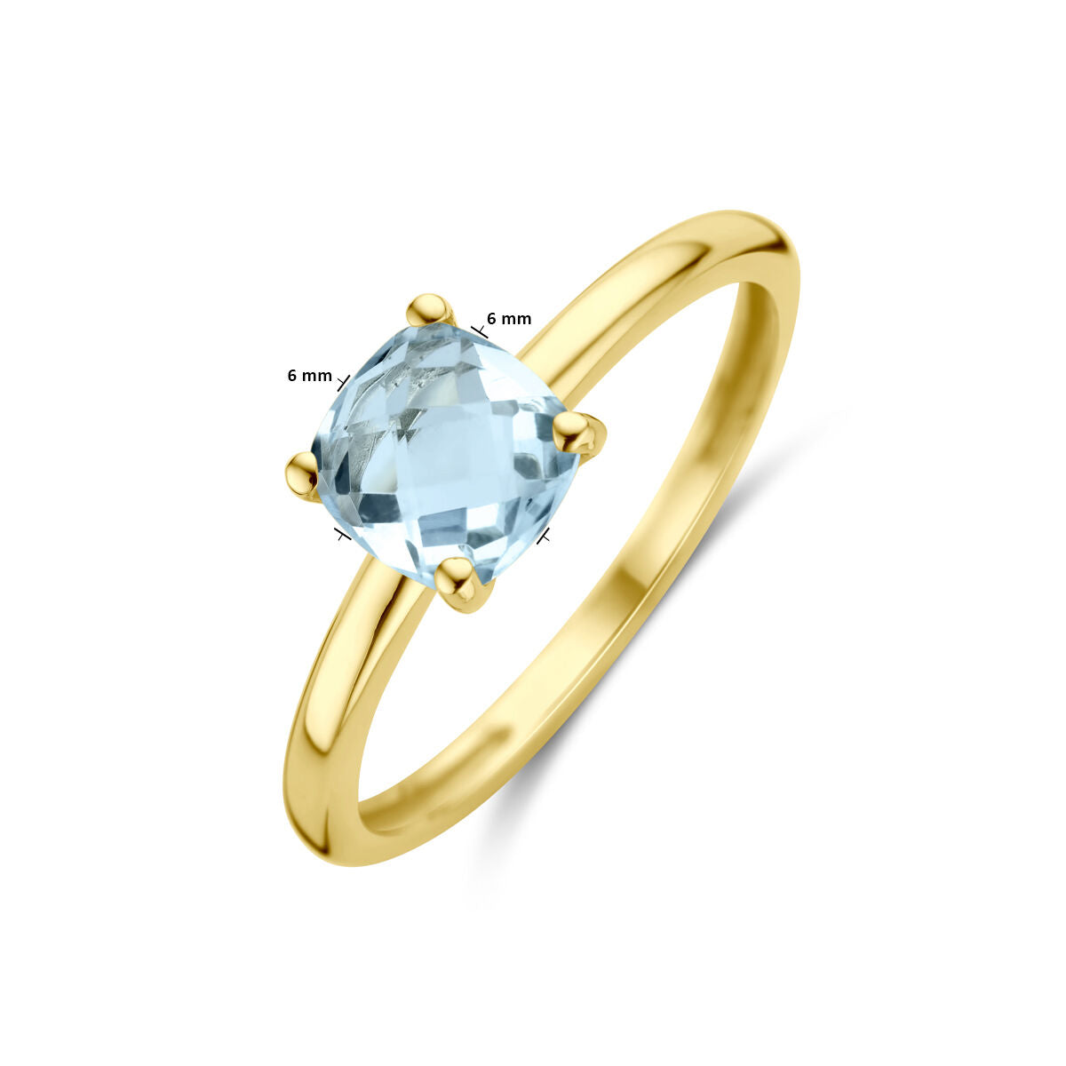 14K Geelgoud Ring Topaas 4030547 - PansiteNederland.nl