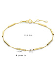 14K Geelgoud Armband Buisjes 17 - 18 - 19 Cm 4030665