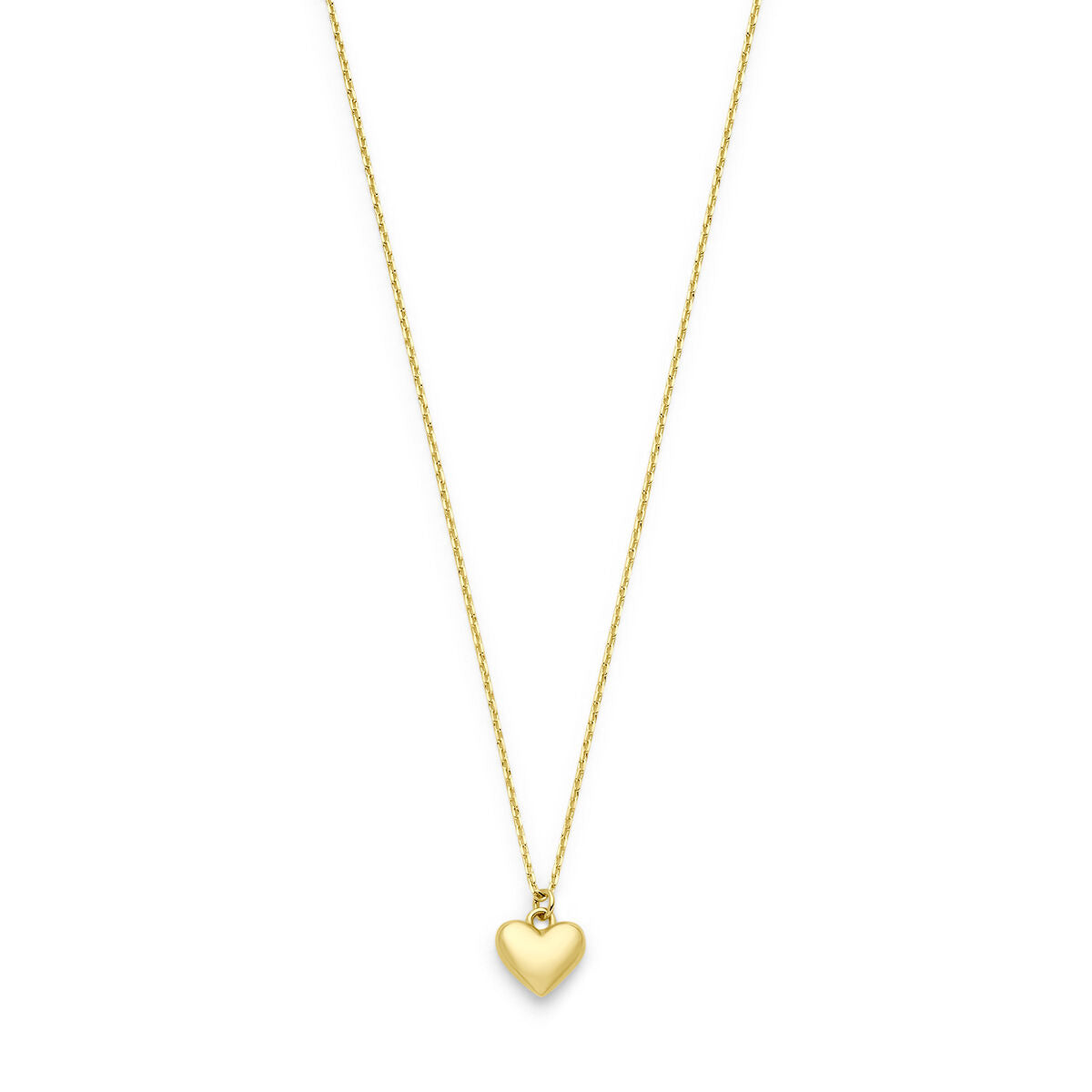 14K geelgoud collier hartje 41 - 43 - 45 cm 4030829 - PansiteNederland.nl