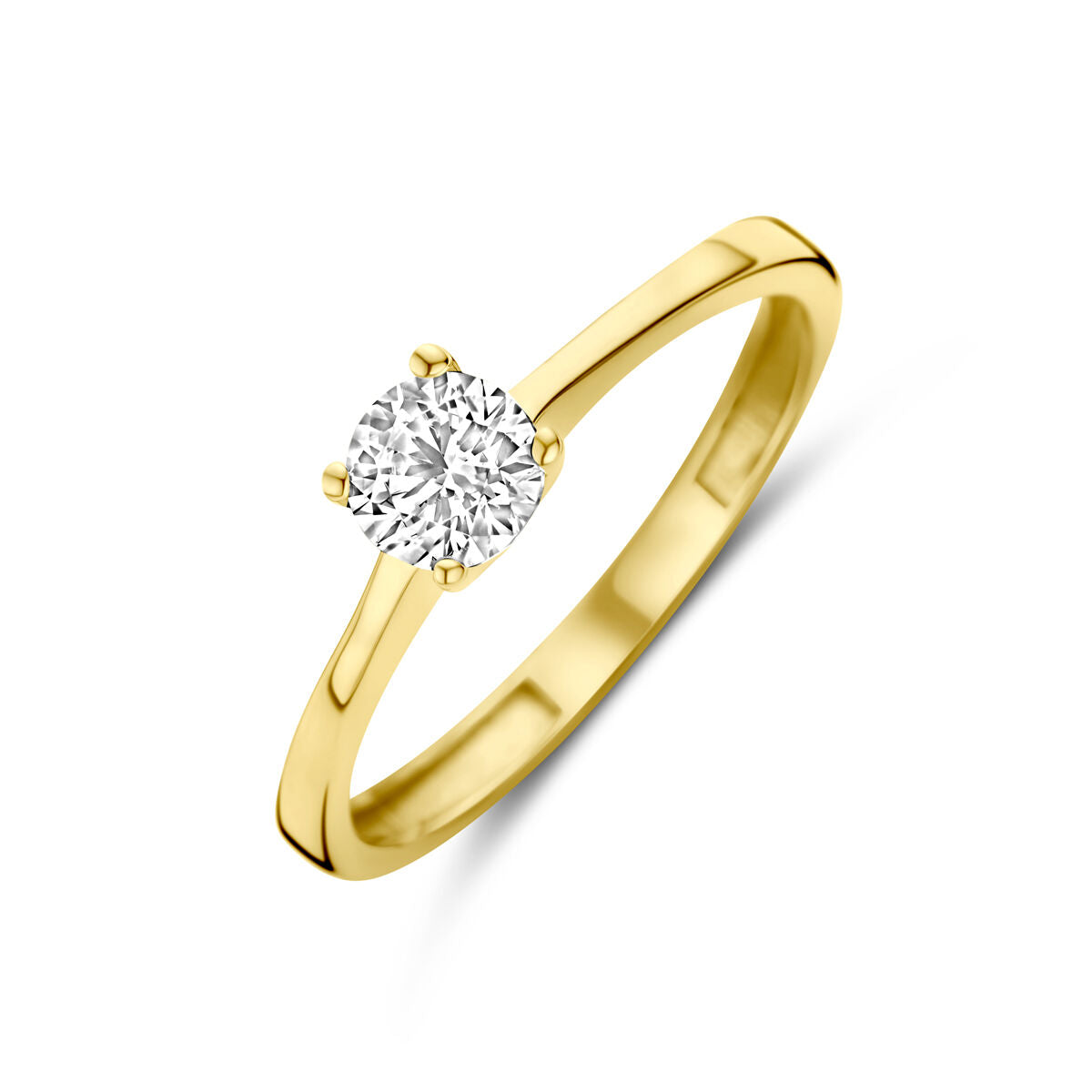 14K Geelgoud Ring Met Zirkonia 4030858 - PansiteNederland.nl