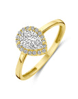 14K Geelgoud Ring Met Zirkonia 4030866 - PansiteNederland.nl
