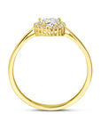 14K Geelgoud Ring Met Zirkonia 4030866 - PansiteNederland.nl