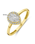 14K Geelgoud Ring Met Zirkonia 4030866 - PansiteNederland.nl
