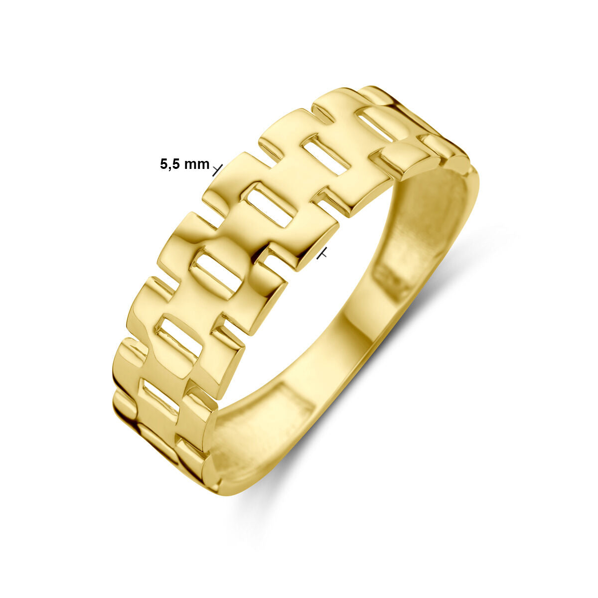14K Geelgoud Ring Schakel 4030878 - PansiteNederland.nl
