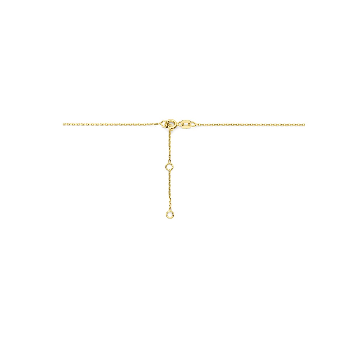 Collier ovaaltjes en bolletjes 41 - 43 - 45 cm 14K geelgoud