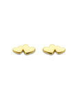 14K geelgoud oorknoppen hartjes 3 mm - 4031007 - PansiteNederland.nl