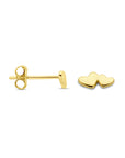 14K geelgoud oorknoppen hartjes 3 mm - 4031007 - PansiteNederland.nl