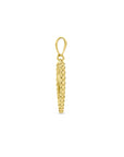 14K geelgoud hanger hartje zirkonia 4031146 - PansiteNederland.nl