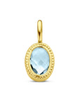 14K geelgoud hanger sky blue topaas 4031241 - PansiteNederland.nl