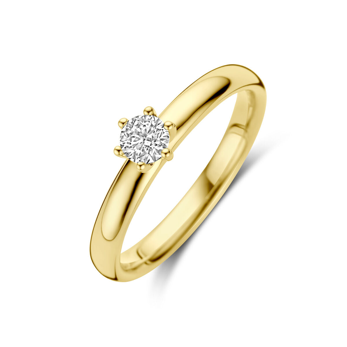 14K Geelgoud Aanzoeksring Diamant 0.25Ct H Si 4031402 - PansiteNederland.nl