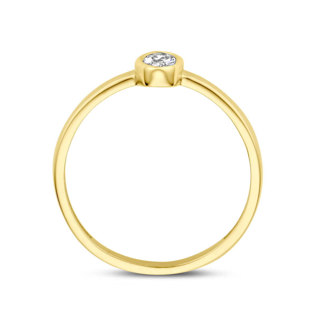 14K Geelgoud Ring Met Zirkonia 4031515 - PansiteNederland.nl