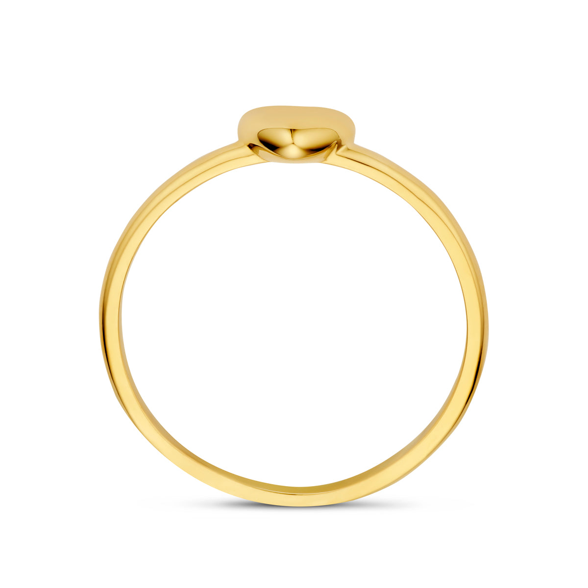Ring hartje 14K geelgoud