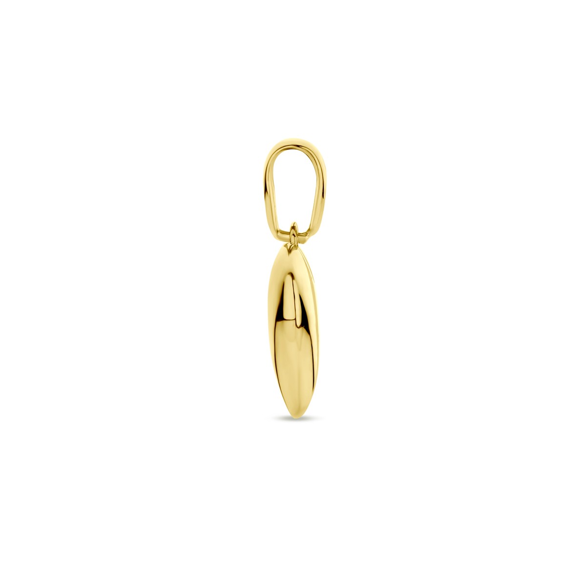 Hanger hartje 16 mm 14K geelgoud