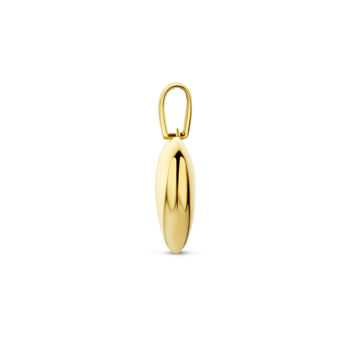 Hanger hart 18 mm 14K geelgoud