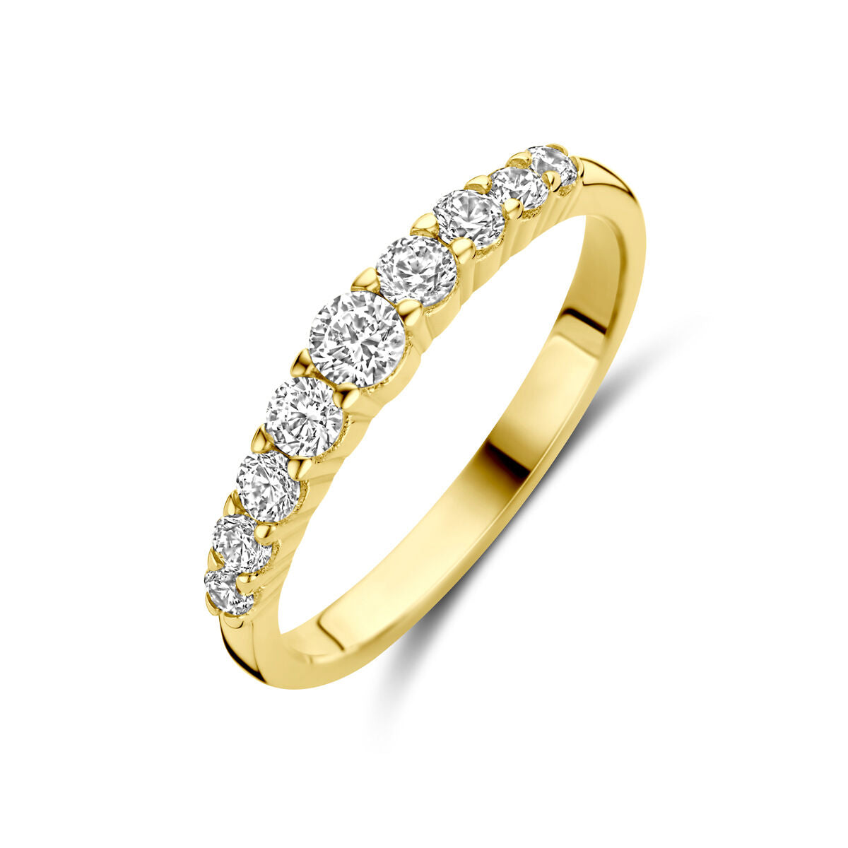14K geelgouden ring zirkonia 4031694 - PansiteNederland.nl
