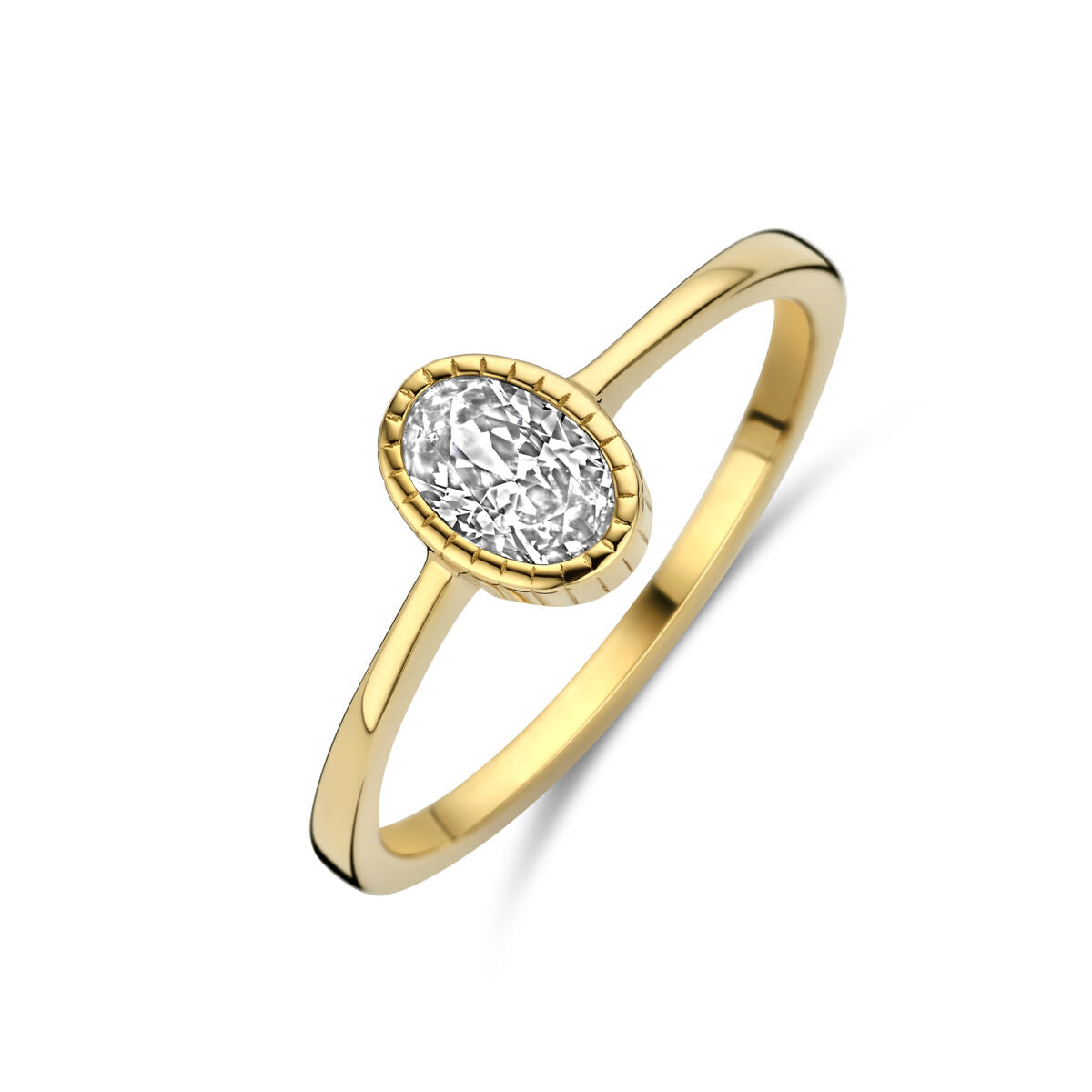 14K Geelgoud Ring Met Zirkonia 4031713 - PansiteNederland.nl