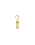 14K geelgoud hanger zirkonia 13,5 mm 4031725 - PansiteNederland.nl