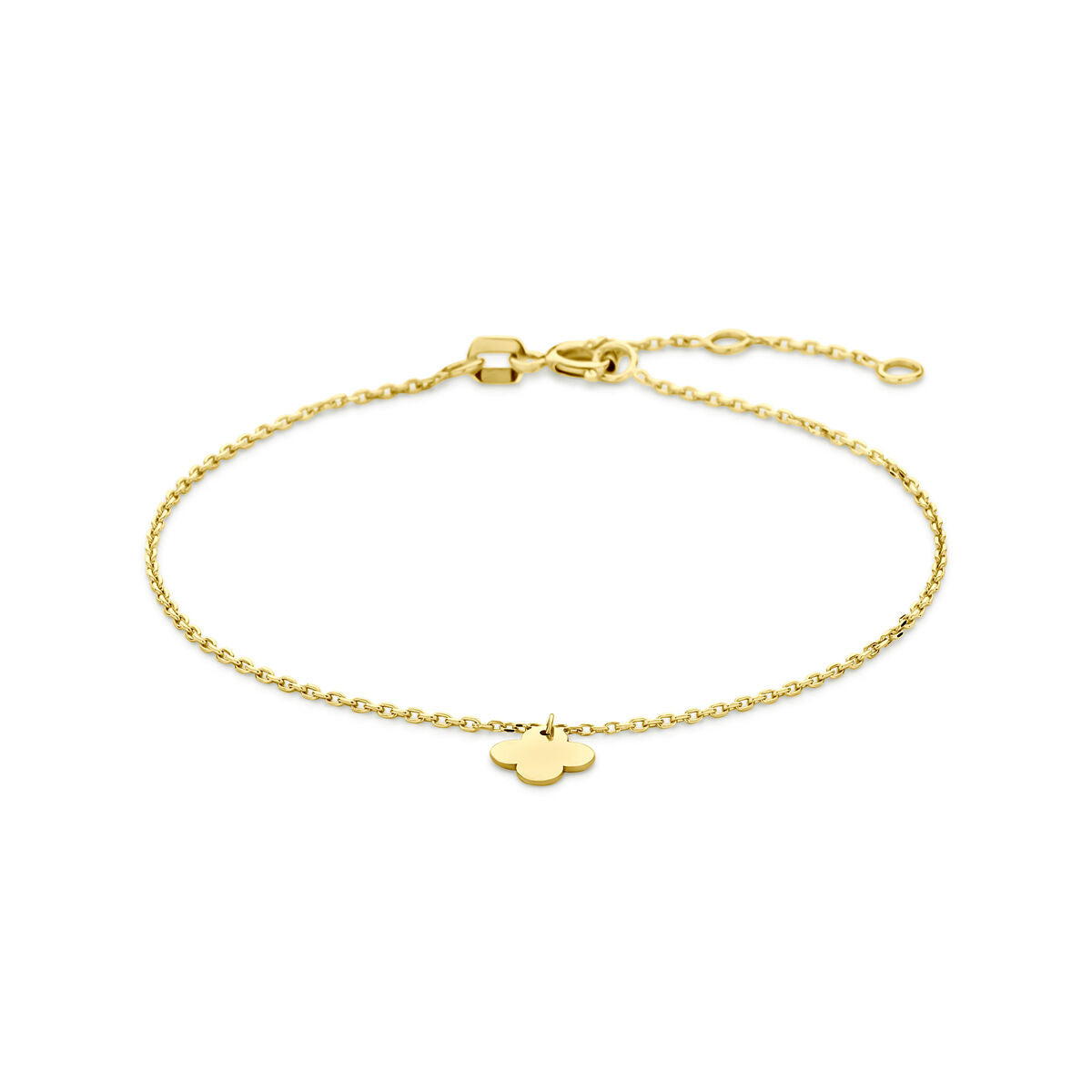 14K Geelgoud Armband Klavertje 16 - 17,5 - 19 Cm 4031728 - PansiteNederland.nl