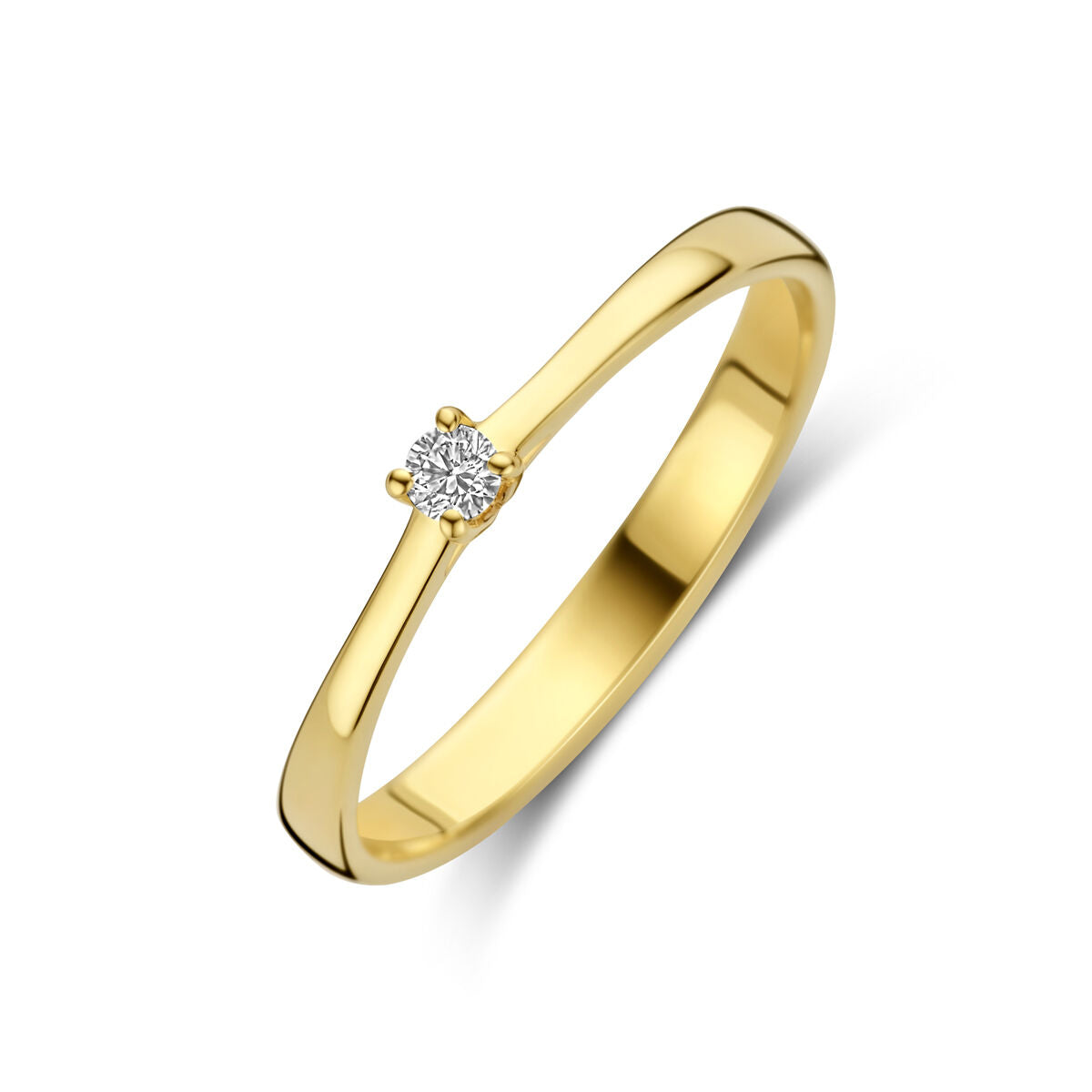 14K Geelgoud Ring Diamant 0.05Ct H Si 4031787 - PansiteNederland.nl