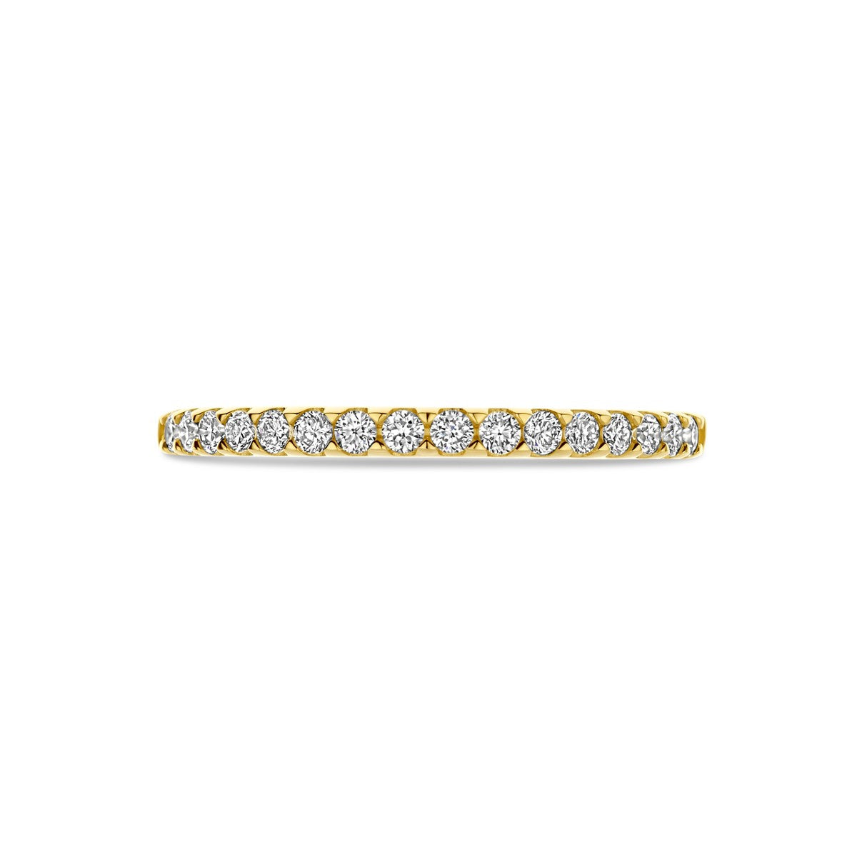 Ring lab grown diamant 0.255ct h si 14K geelgoud