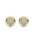 14K geelgoud oorknoppen lab grown diamant 0.75ct (2x 0.375ct) h si - 4032003