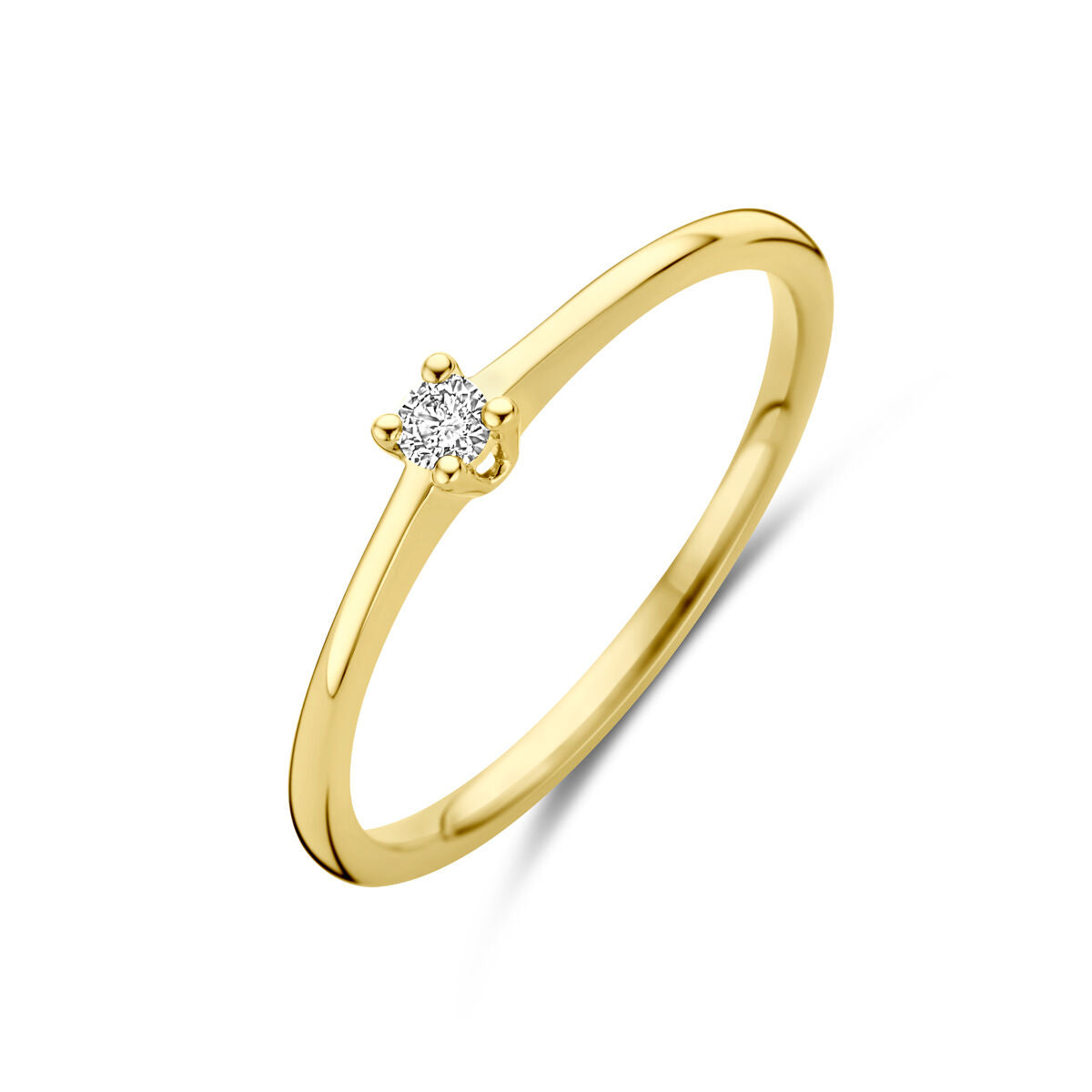 14K Geelgoud Ring Diamant 0.05Ct H Si 4032013 - PansiteNederland.nl