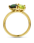 14K Geelgoud Ring Toi-Et-Moi Peridot En Groen Toermalijn 4032062 - PansiteNederland.nl