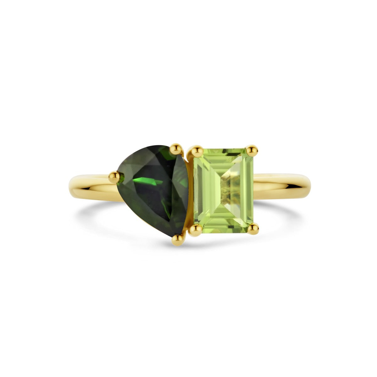 14K Geelgoud Ring Toi-Et-Moi Peridot En Groen Toermalijn 4032062 - PansiteNederland.nl
