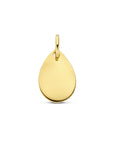 14K geelgoud graveerhanger 10 mm 4032139 - PansiteNederland.nl